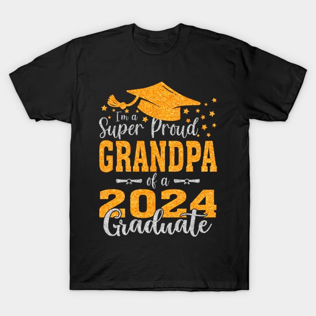 I'm A Super Proud Grandpa Of A 2024 Graduate T-Shirt by intelus